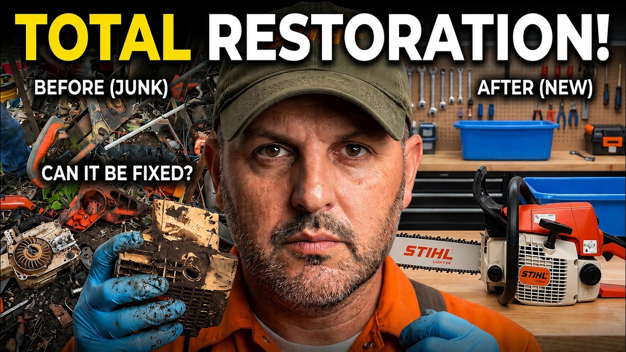 Я восстановил сломанную бензопилу Stihl. Вы не поверите...