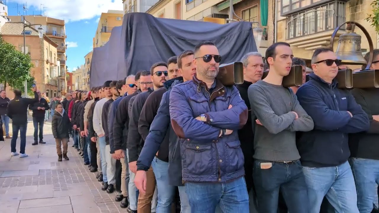 Ensayo de los Portadores de la Columna de Úbeda con la Banda del Amor | Semana Santa de Úbeda 2026