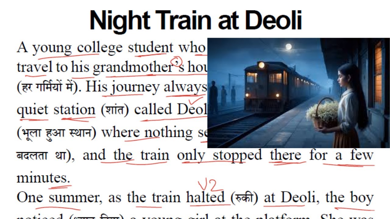 The Night Train at Deoli | English Story | Hindi Translation |Ruskin Bond Stories। Short Moral Story