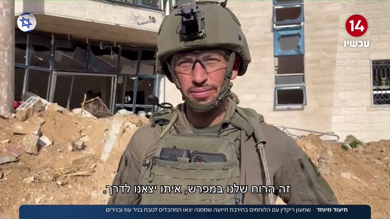 תיעוד מיוחד: שמעון ריקלין עם הלוחמים בחירבת חיזעה שממנה יצאו המחבלים לטבח