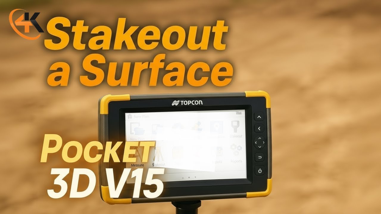 Topcon Pocket 3D V15 - How to Stakeout a Surface