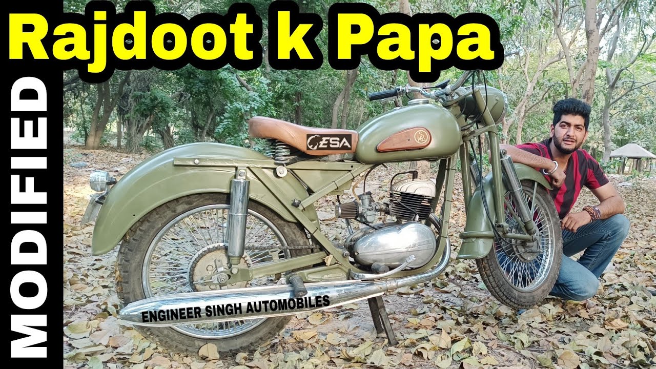 Modified Rajdoot k Papa SHL 1966 Model | Restoration & Modification | 2 Stroke Bike | Engineer Singh