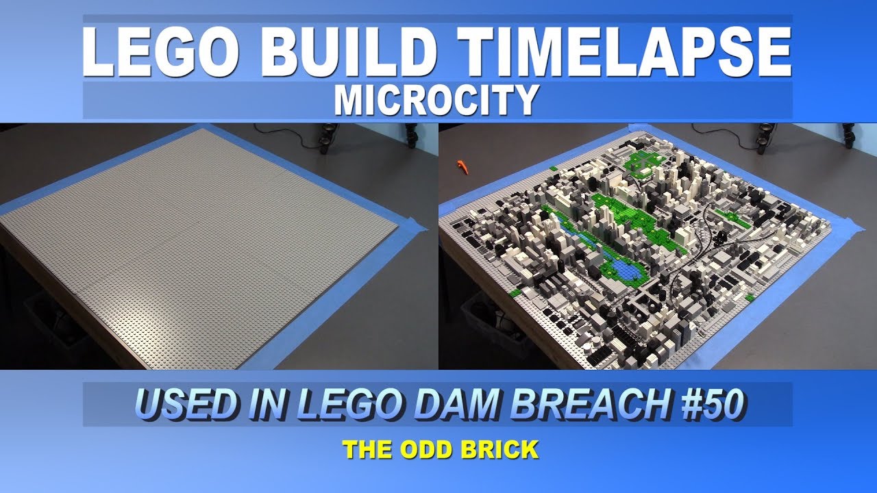 LEGO Build Timelapse - Building the MicroCity from Dam Breach #50