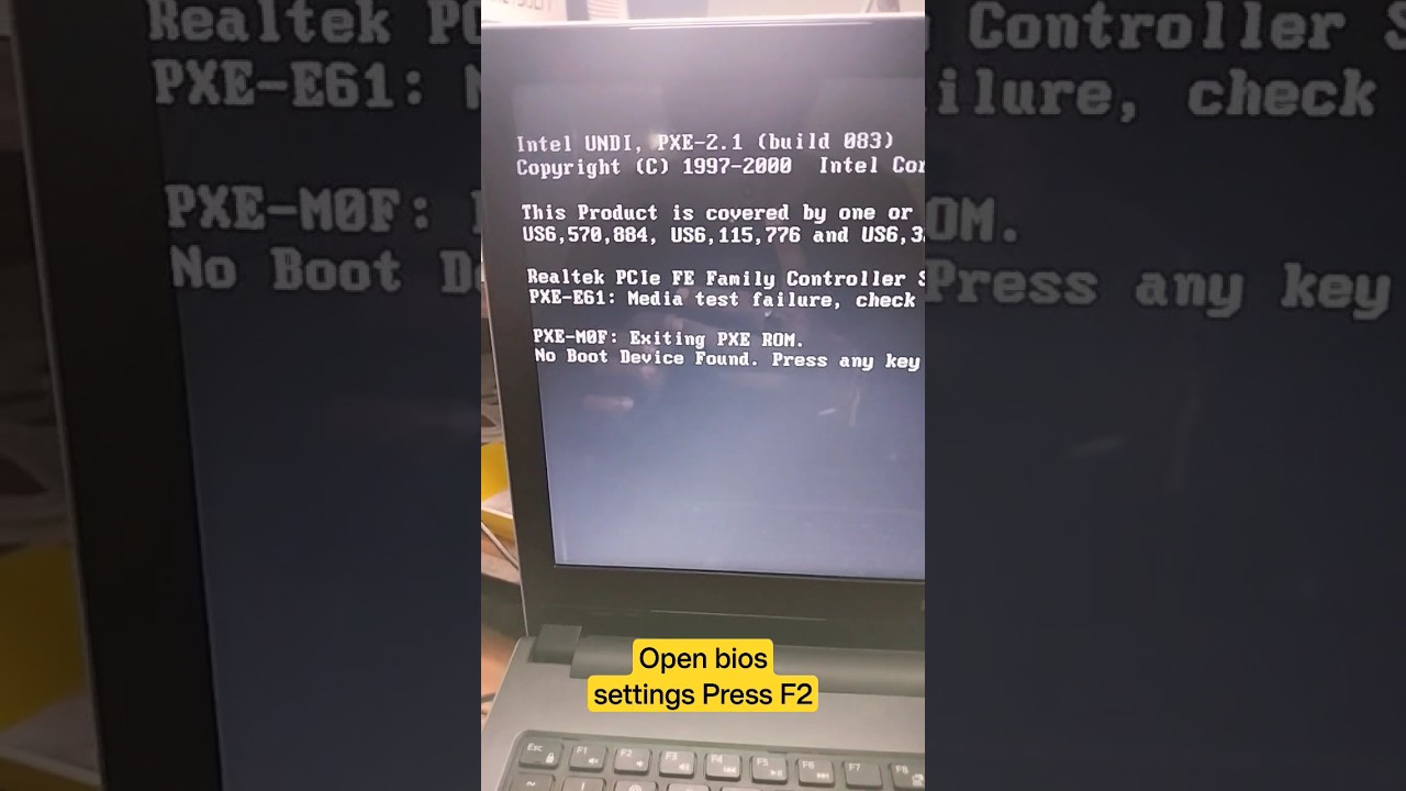 Fix100%Intel UNDI, PXE-2.1 (build 083) No Boot Device Found Error#macnitesh#windows#windows11#virul