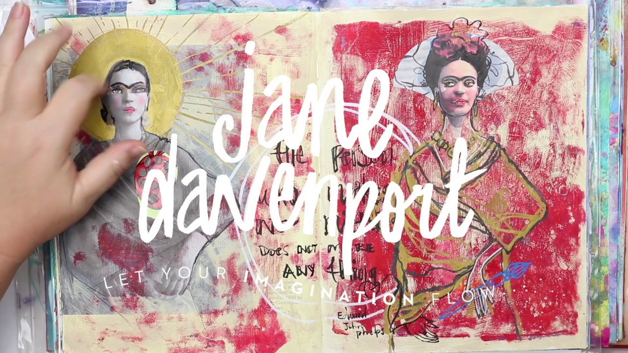 Frida Collage & Gelli Plate and Art Journal