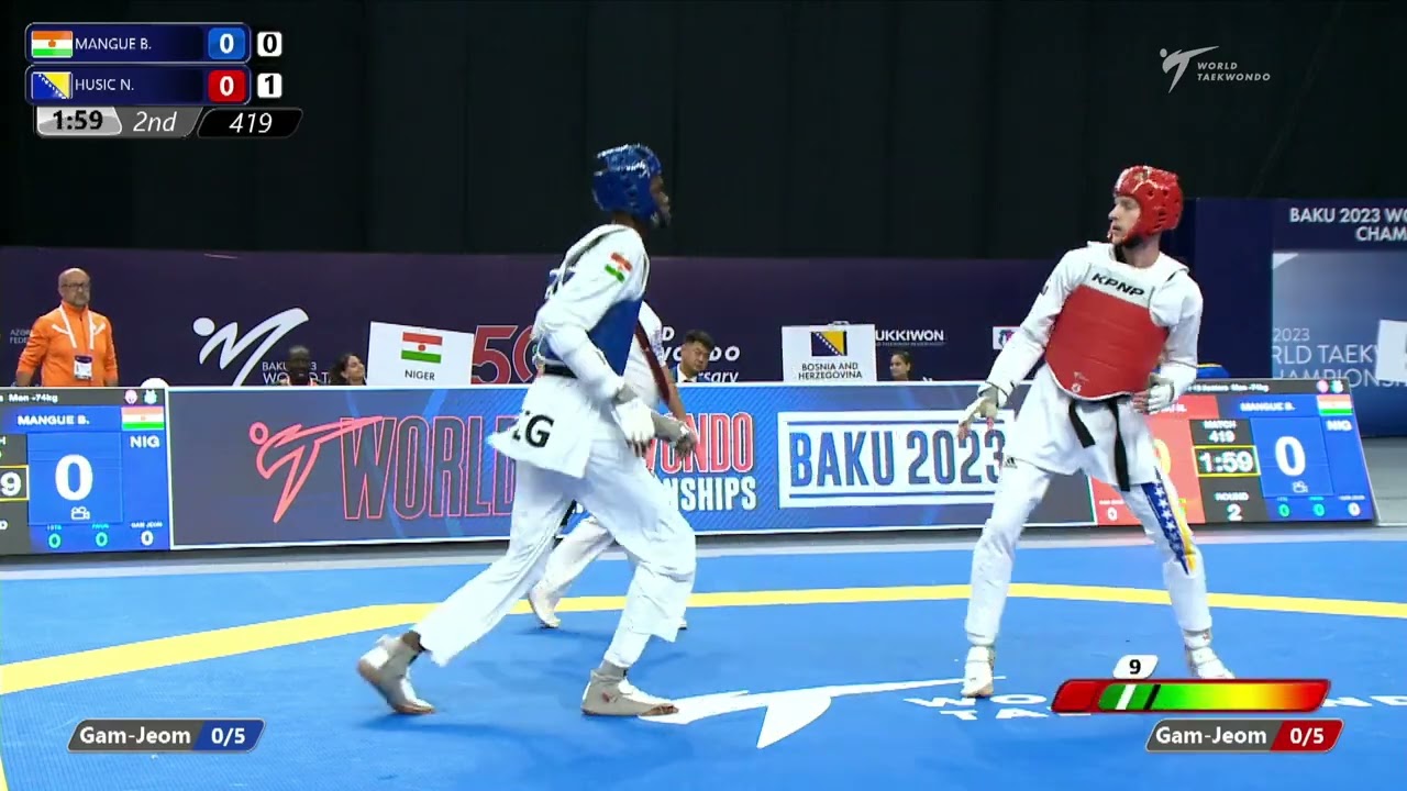 419 R16 Men  74kg NIG MANGUE B  BIH HUSIC N