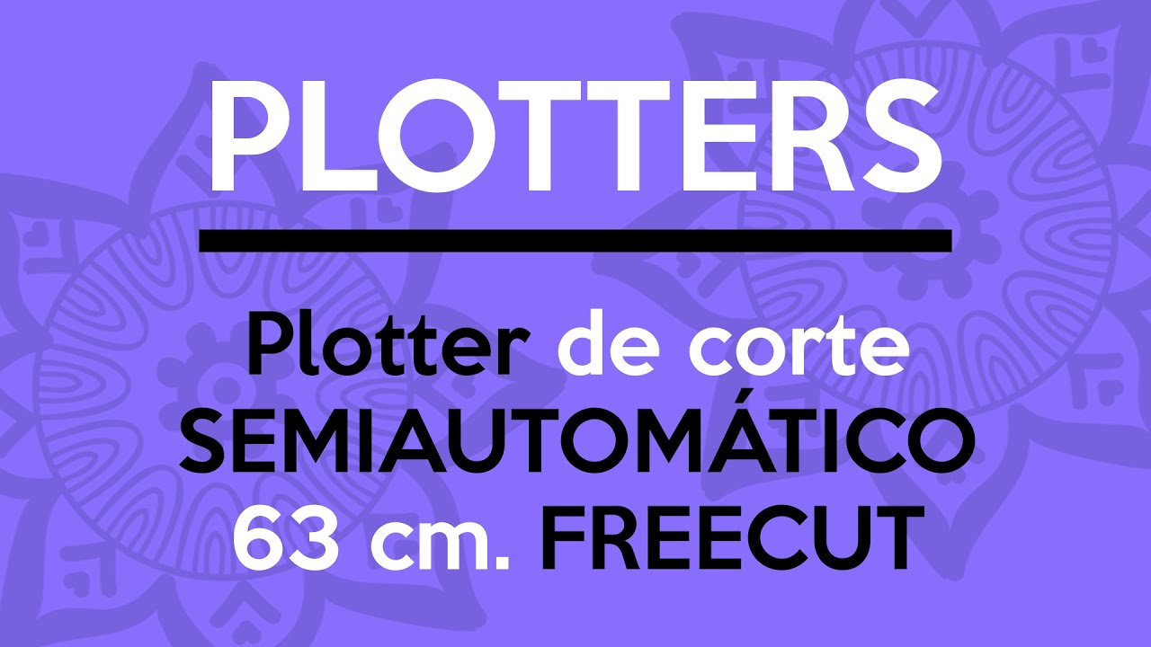 Plotter de corte SEMIAUTOMÁTICO 63 cm. FREECUT - FREELAND ARGENTINA.