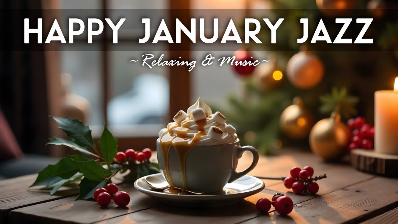 Happy January 2026 ✨💖 Happy Jazz Cafe & Sweet Bossa Nova Music for Stress Relief, Relaxing