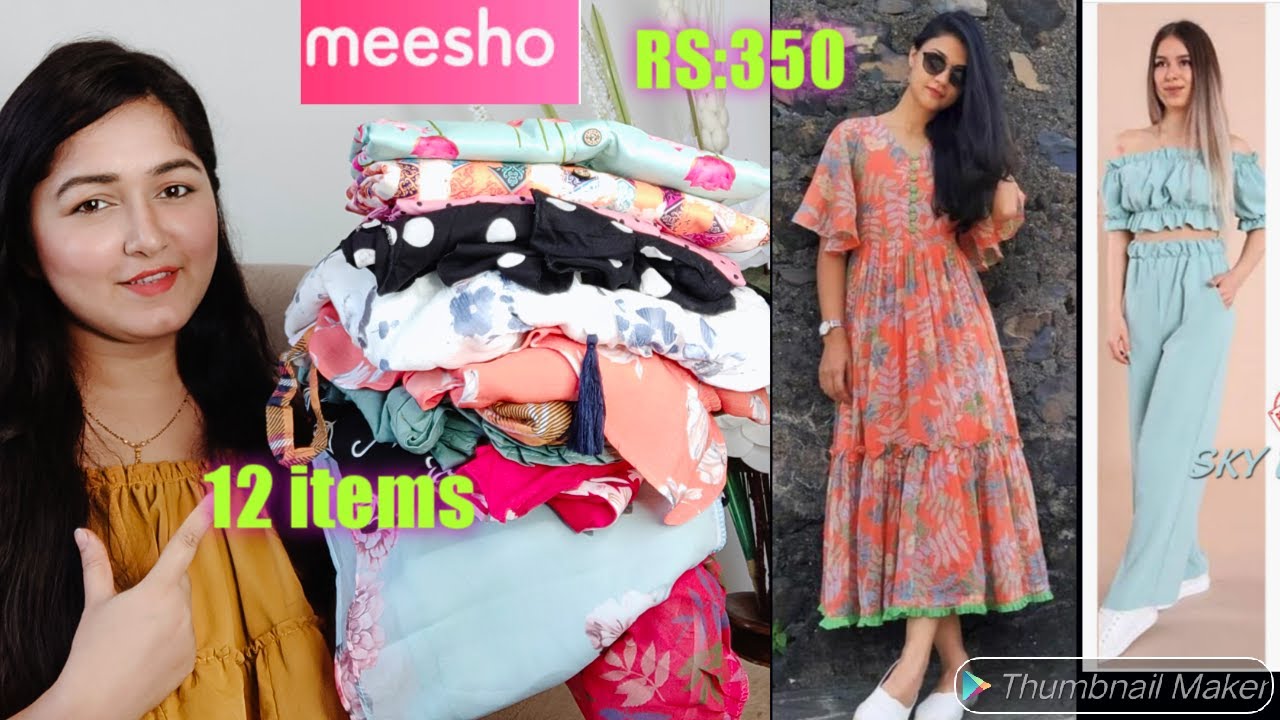 Meesho Dresses Haul Starts Rs-350 Only / Best Summer Dresses Haul / Meesho Dresses Haul #meesho