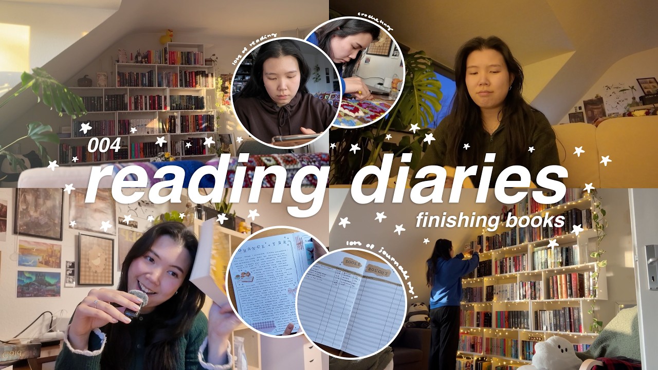 reading diaries | finishing the many books i'm in the middle of + lots of reading and journaling ✦
