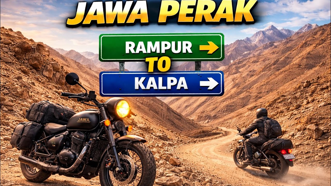 One Mistake = End 😨 | Jawa Perak Ride on Hindustan Tibet Highwa