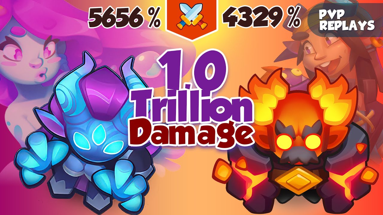 1 Trillion Damage - INSANE Battle Between Demon Hunter vs Meteor | PVP Rush Royale