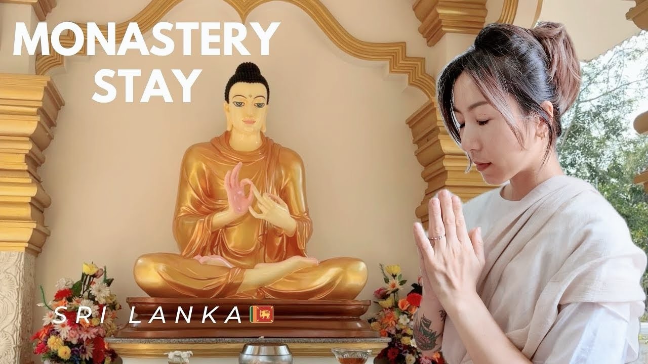[eng sub] living in a Sri Lanka monastery for 3 days , my first temple stay experience