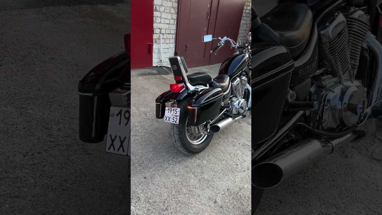 Suzuki intruder vs 400 установил жесткие кофры
