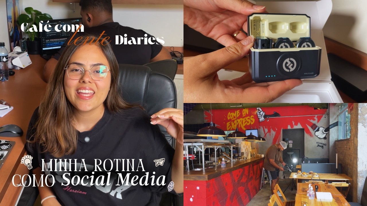 Café com lente diaries | microfone novo, rotina de social media & captação de conteúdo