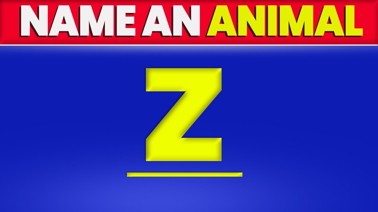 Guess the Animal That Starts With Z | Only 2% Get It Right! 🧠🐾