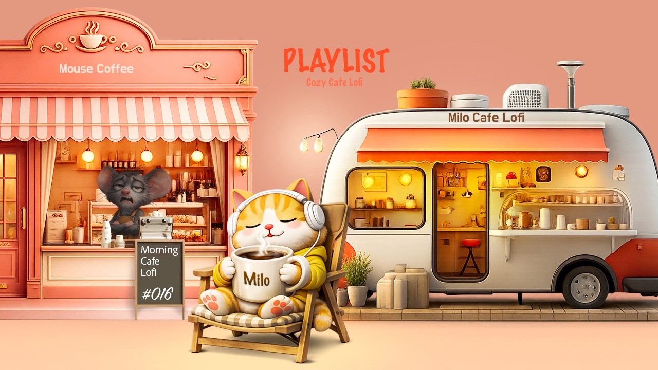 Morning Coffee Shop Lofi 2 Hours | Calm Cafe Music for Study & Focus