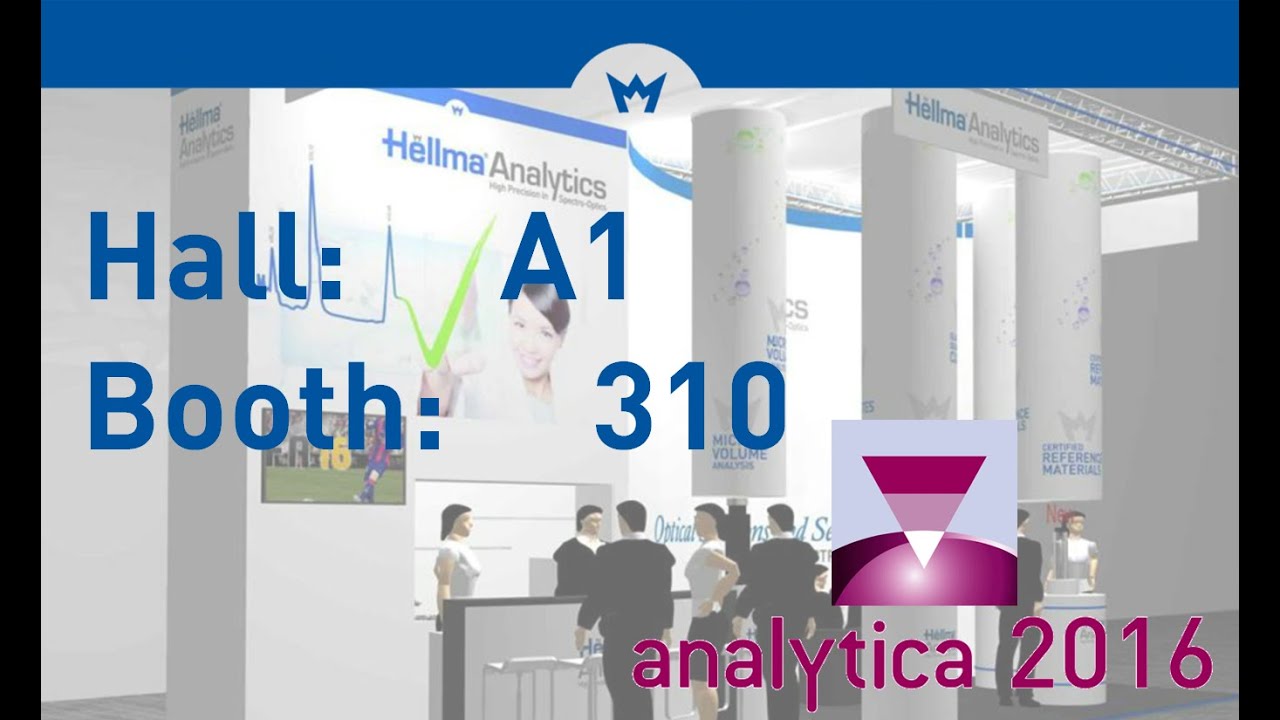 Inivtation: Hellma at analytica 2016 - Come to visit us! // Hall A1 // Booth 310