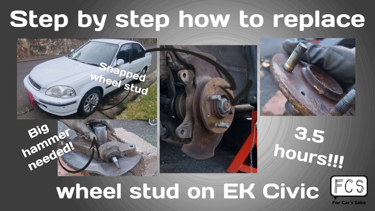 Replacing wheel stud Honda EG EK Honda Civic (92-00) - DETAILED