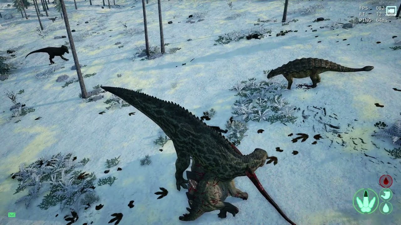 The isle Shant   ( Herbivore v Carnivore #4 ) _shant vs Triple giga, rex ( Legacy)