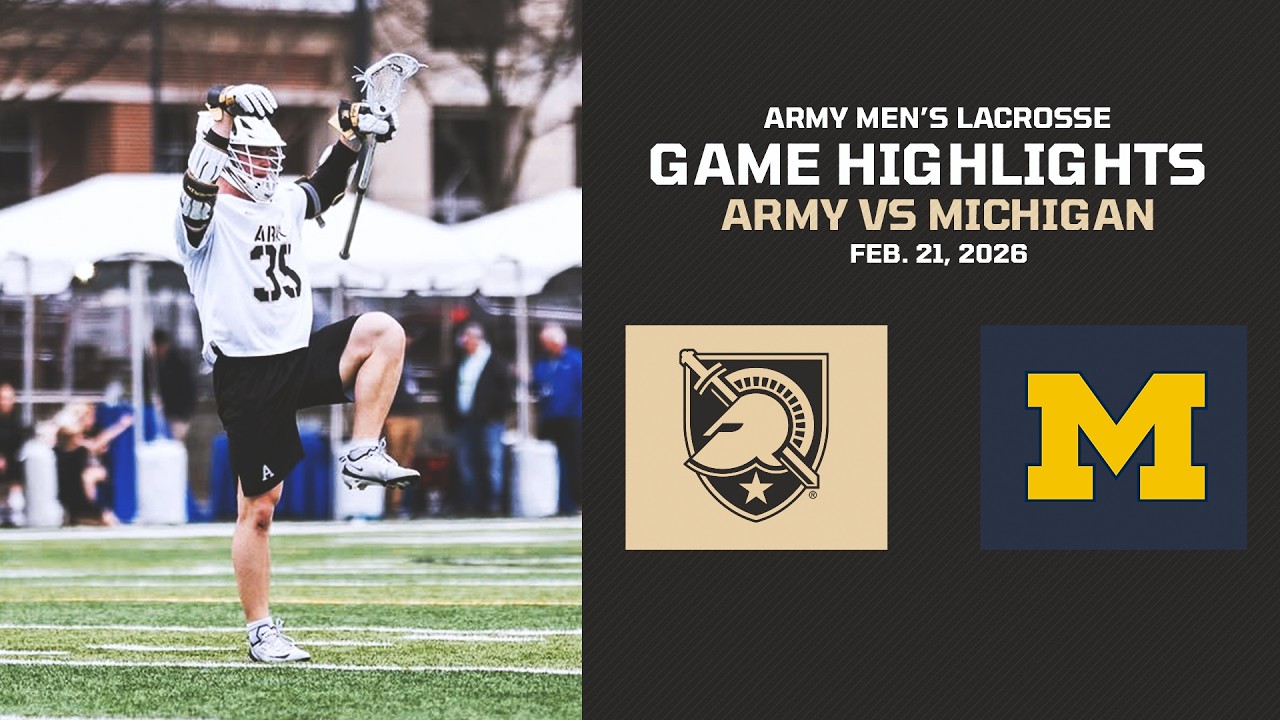 Army vs. Michigan Men's Lacrosse Game Highlights