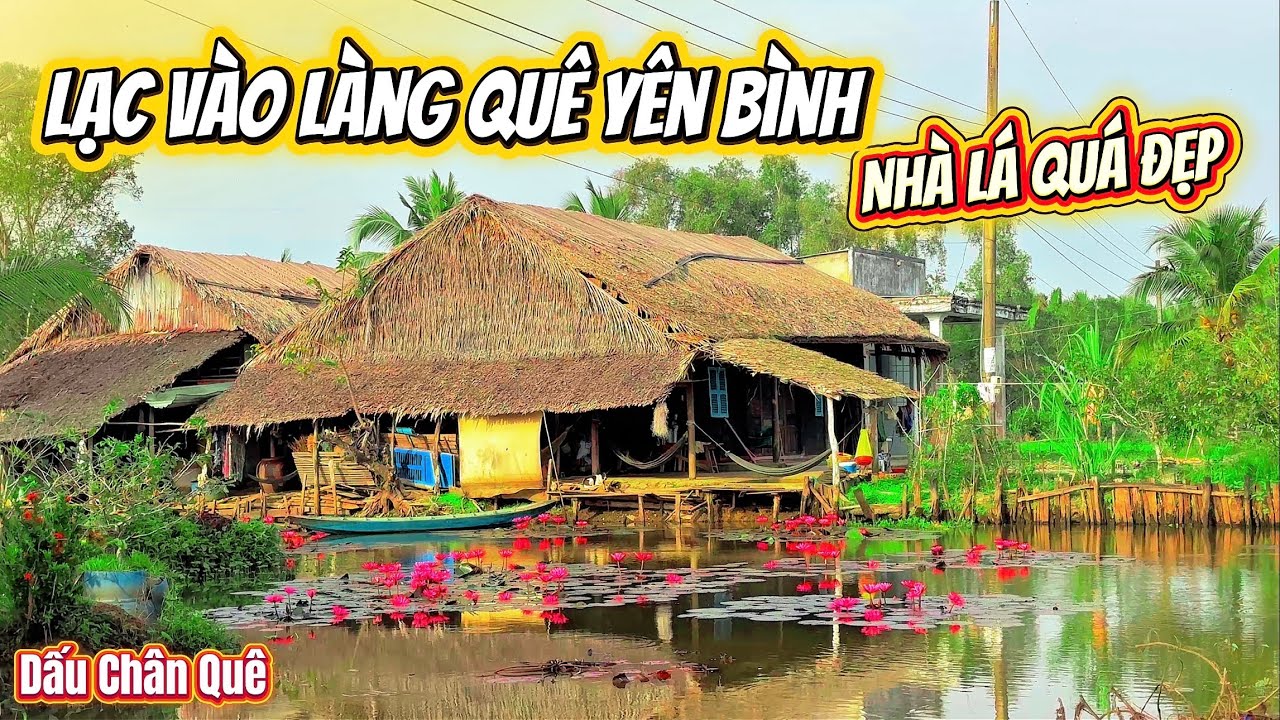 Xóm Nhà Lá XẺO CHÁC, Còn Nhiều Khu Vườn Hoang Sơ, Nét Đẹp Làng Quê Dọc Sông CÁI, BÉ,