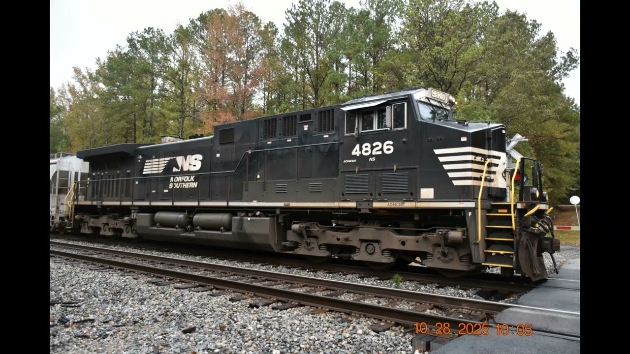 Amtrak 19 Westbound and Norfolk Southern Train NS 156 Eastbound in Winston,Georgia 