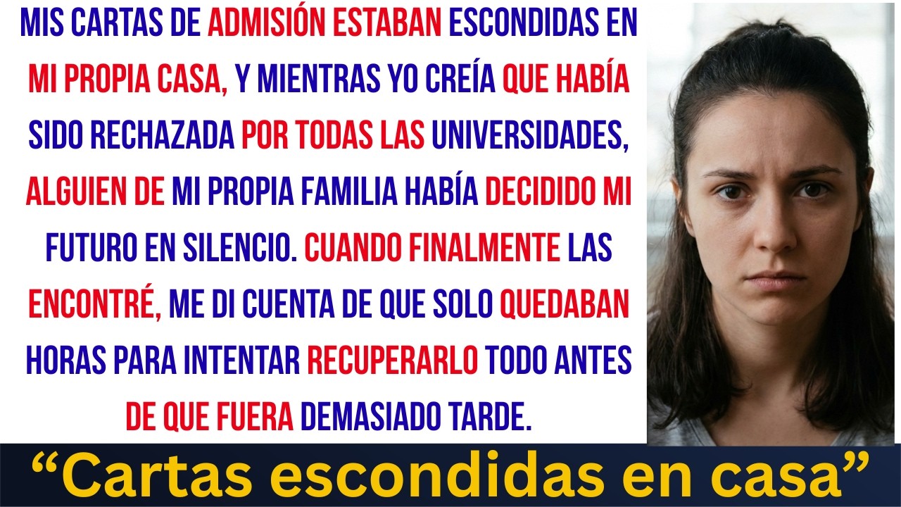 Escondieron mis cartas de universidad… pero no pudieron detenerme