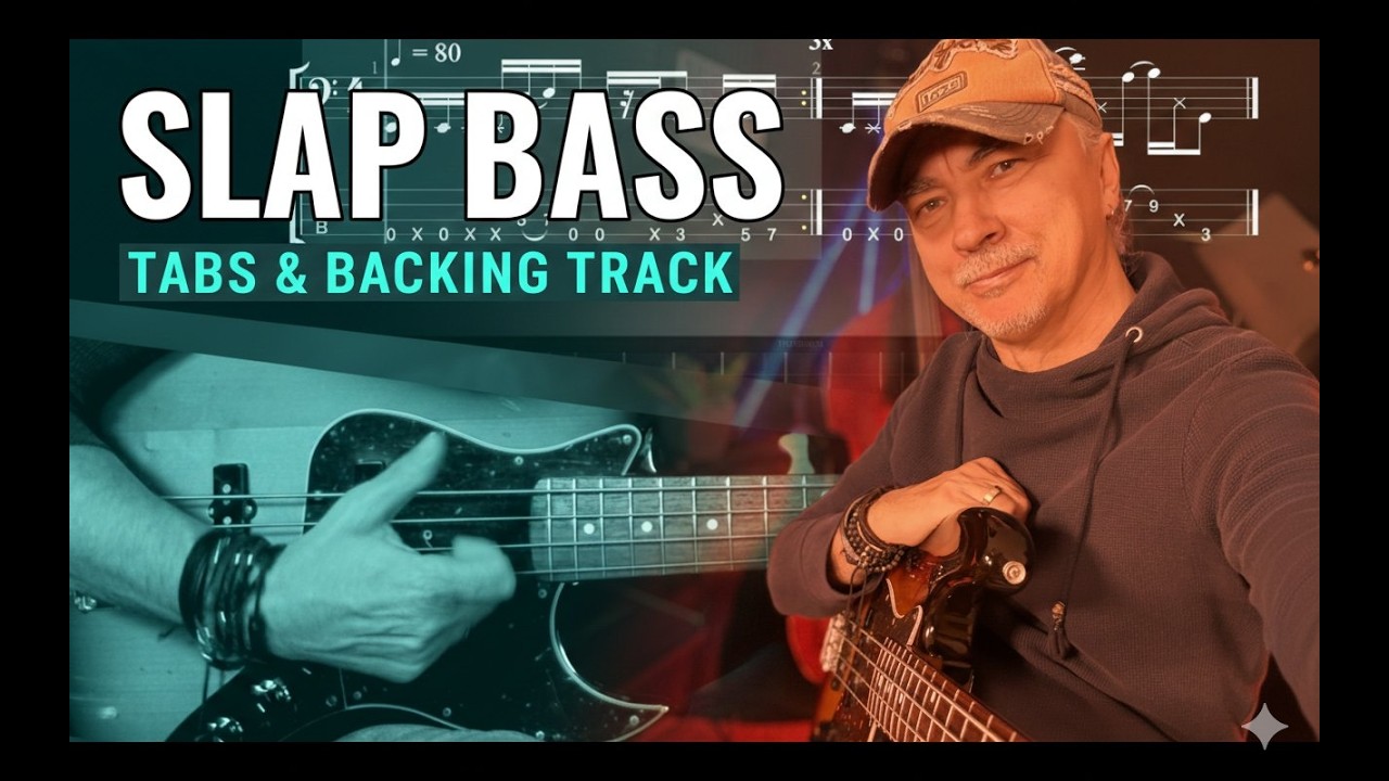 Janusz Frychel - Funky Slap Bass - Lesson 31