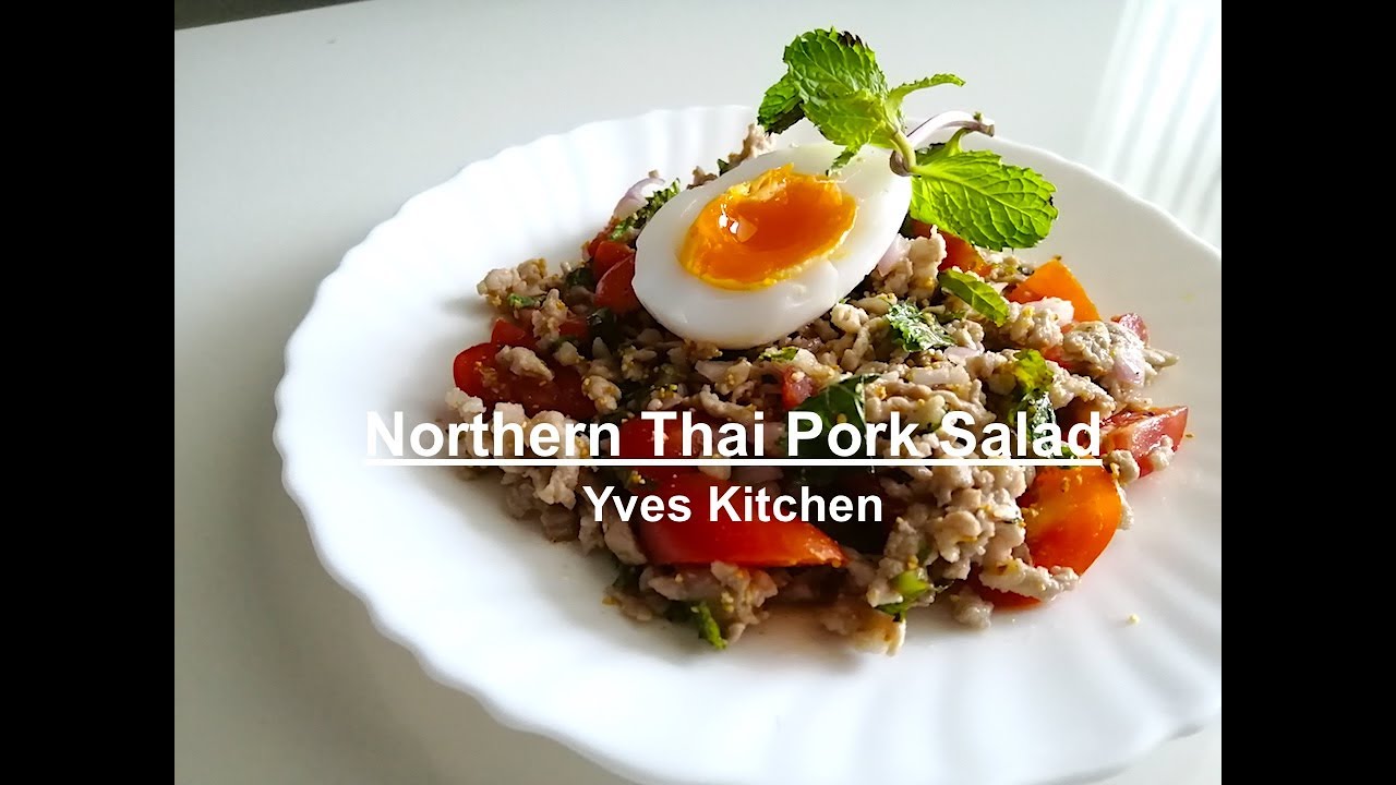Northern Thai Pork Salad  |  泰式香草肉碎沙律