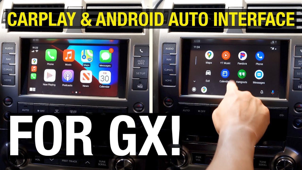 LEXUS GX 2014-2021 | Проводной Apple CarPlay Android Auto | Установка