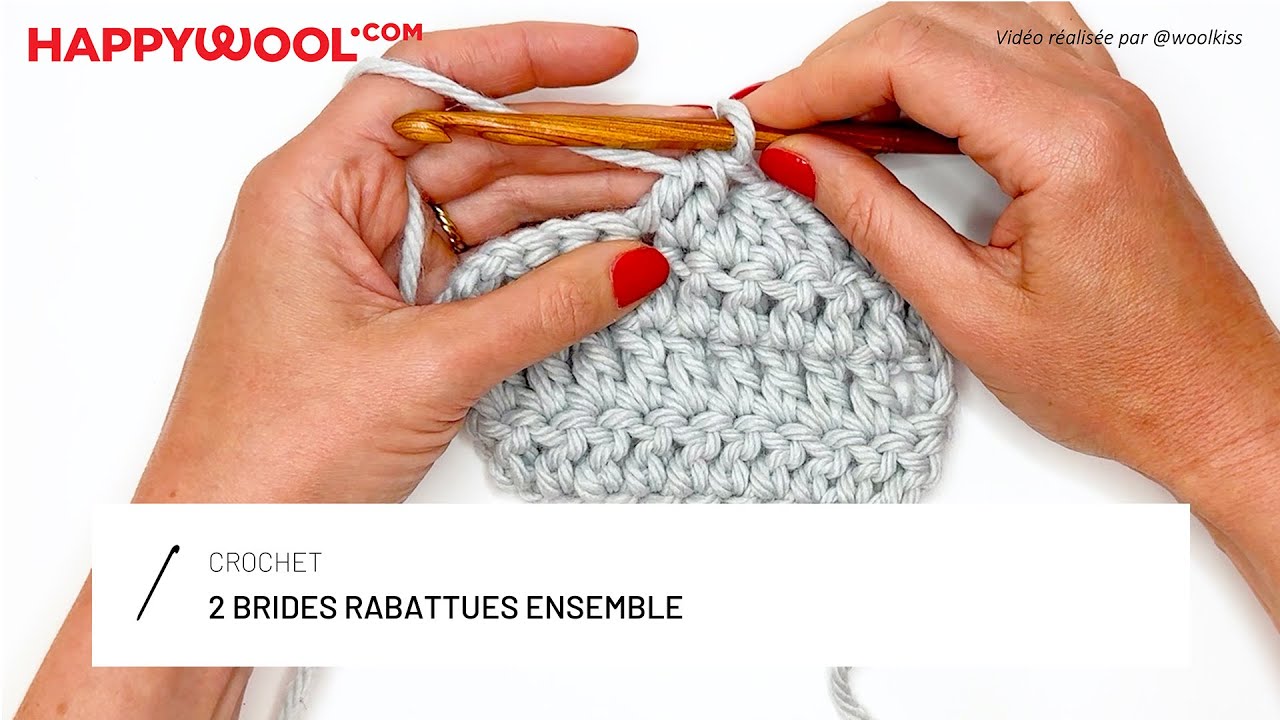2 Brides rabattues ensemble : Techniques crochet