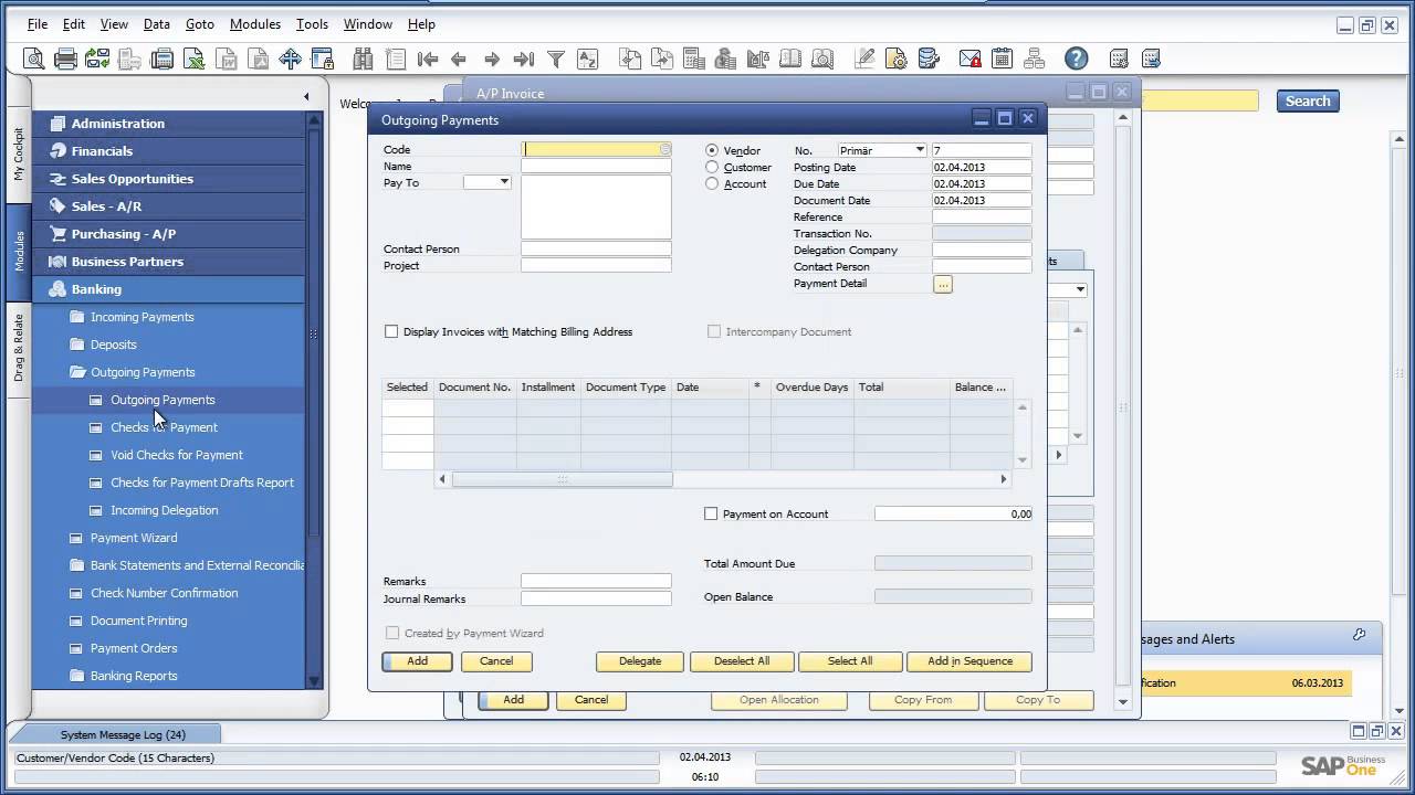 SAP Business One Intercompany Solution: Centralized Payments
