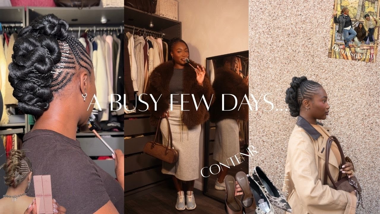 A Busy Few Days| NEW HAIR | Content | Friendsgiving