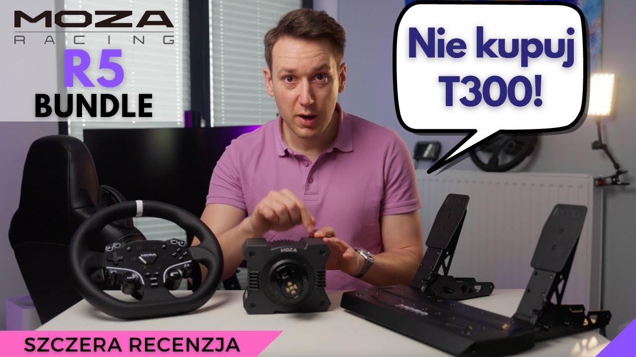 Moza R5 Bundle! Genialny zestaw weekendowy do Simracingu! Ale nie bez wad!