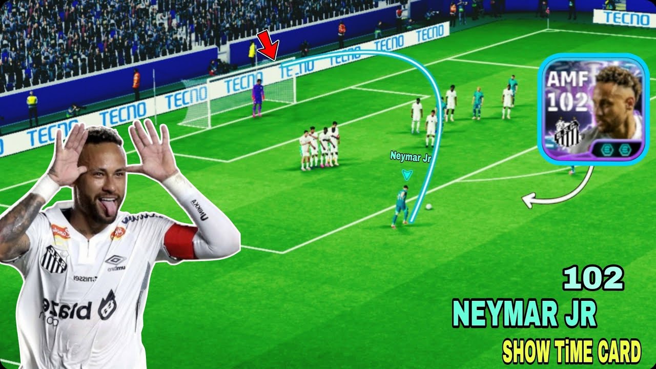 Neymar junior Santosh - SHOW TiME FREE CARD efootball2026 mobile Skill  Dribble best player
