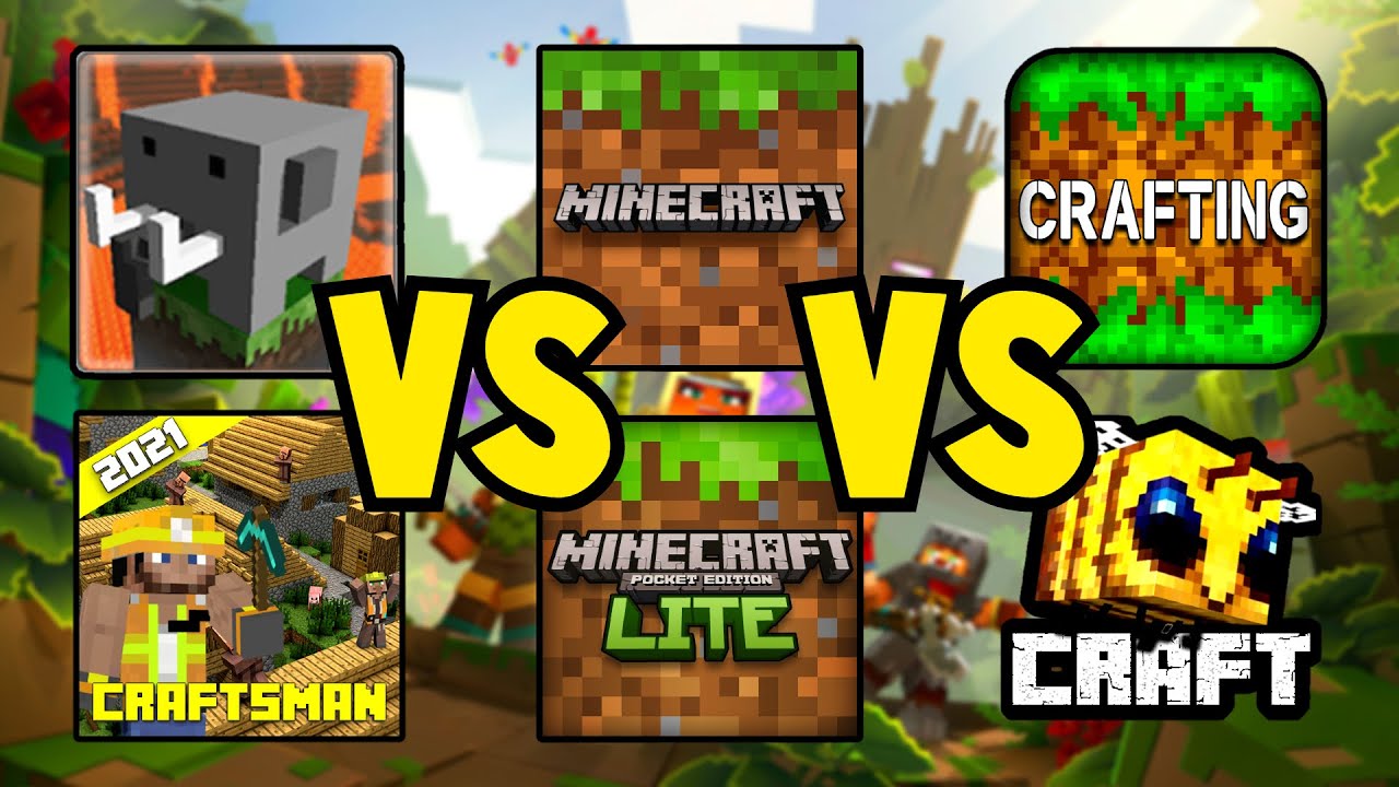 Craftsman VS Minecraft PE 1.19 VS Crafting And Building VS Bee Craft VS NEW Games Like Minecraft PE