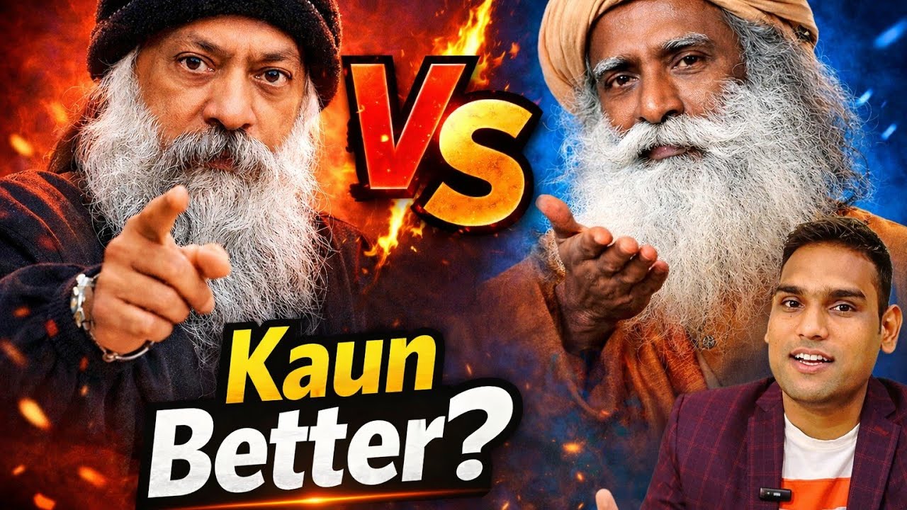 Osho vs Sadhguru : Koun Hai India Ka Sabse Bada Spritual Guru ? 🤔