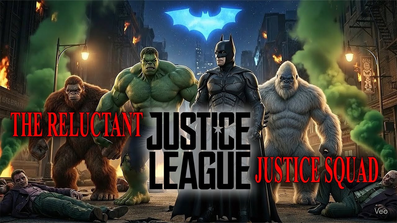 THE REQUIRED JUSTICE SQUAD, Hulk and Yeti bring Batman and Bigfoot back to the right timeline