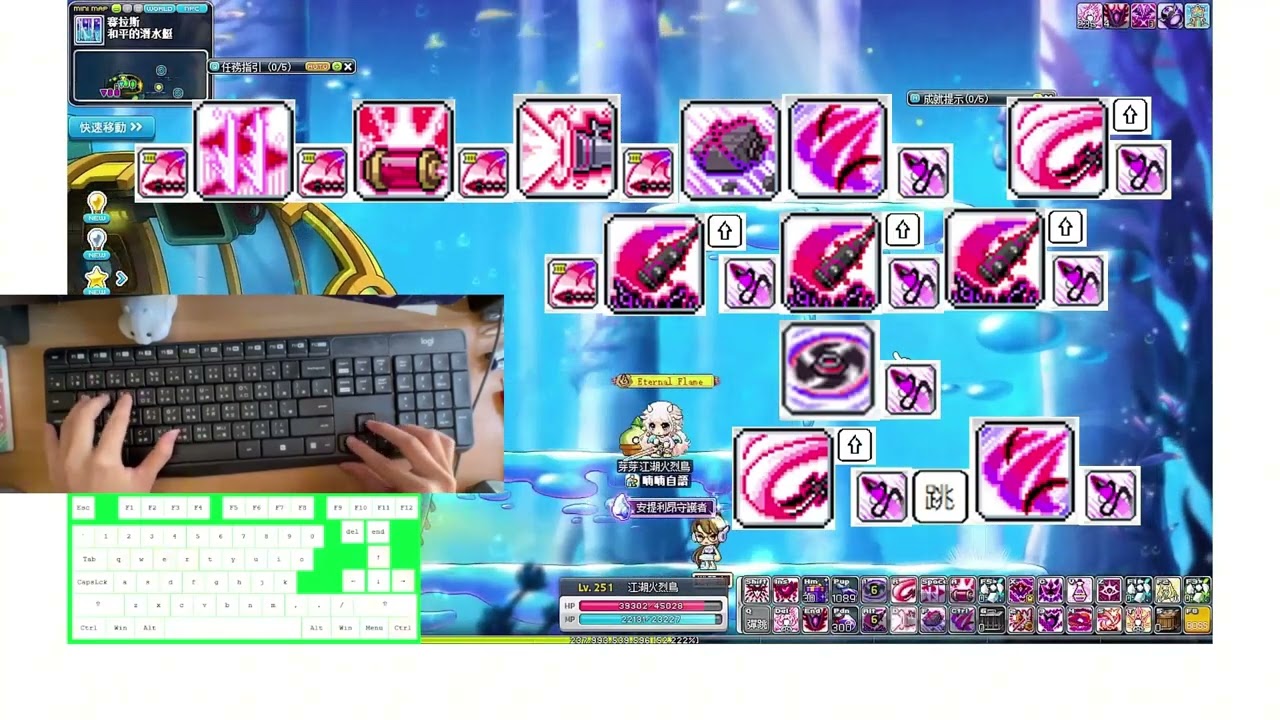2024楓之谷 卡蒂娜接技 TMS maplestory Cadena combos(English subtitles)