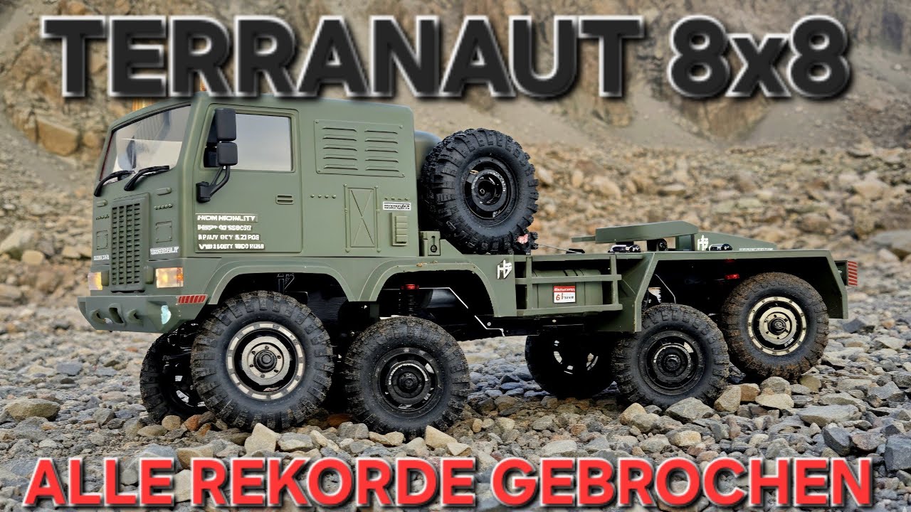 REKORD! 🏔️ So steil ist der Terranaut 8x8 (AWS)! | Unboxing, Review & Extremer Steigungstest