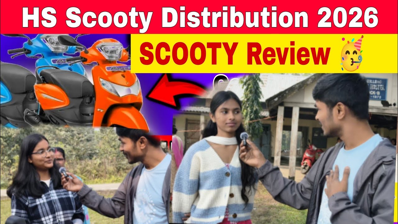 Finally SCOOTY Distribution Done ✅ #pragyan_bharati_scooty_scheme_2025 #ashindoo 