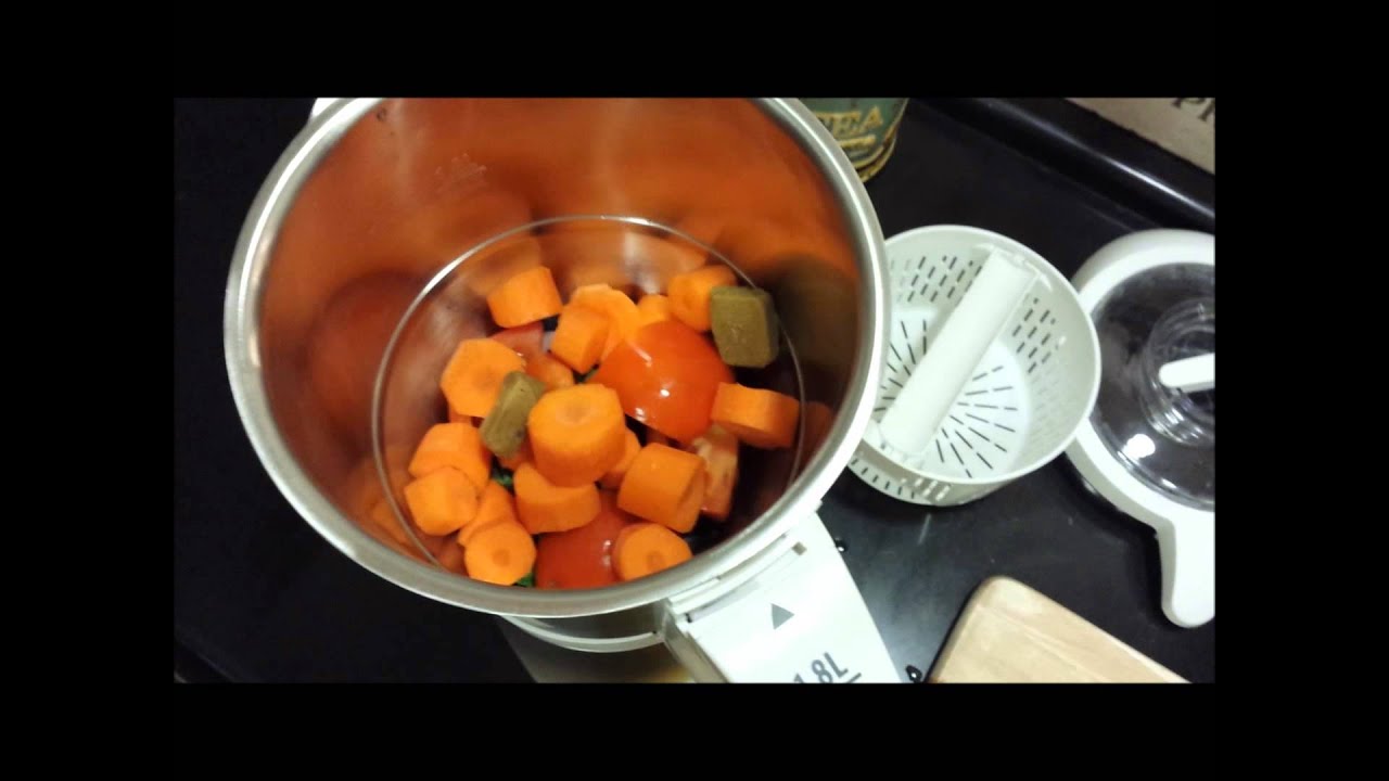 Lentil soup using Moulinex Soup & Co. شوربة العدس