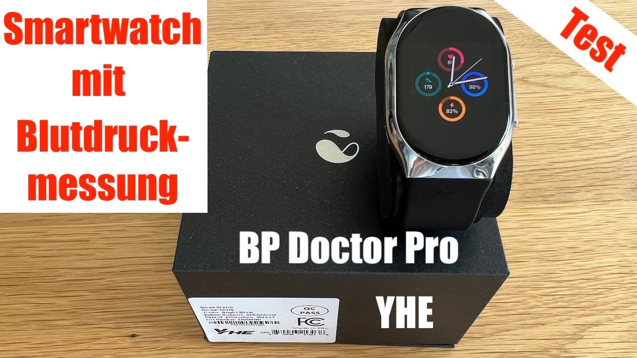 Smartwatch mit Blutdruckmessung BP Doctor Pro von YHE