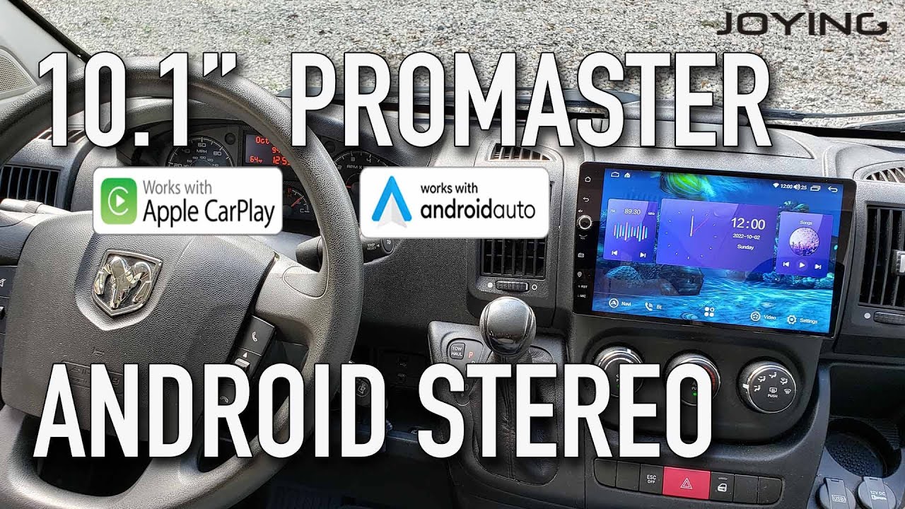 RAM Promaster Custom Android Navigation Stereo w/ Apple CarPlay and Android Auto