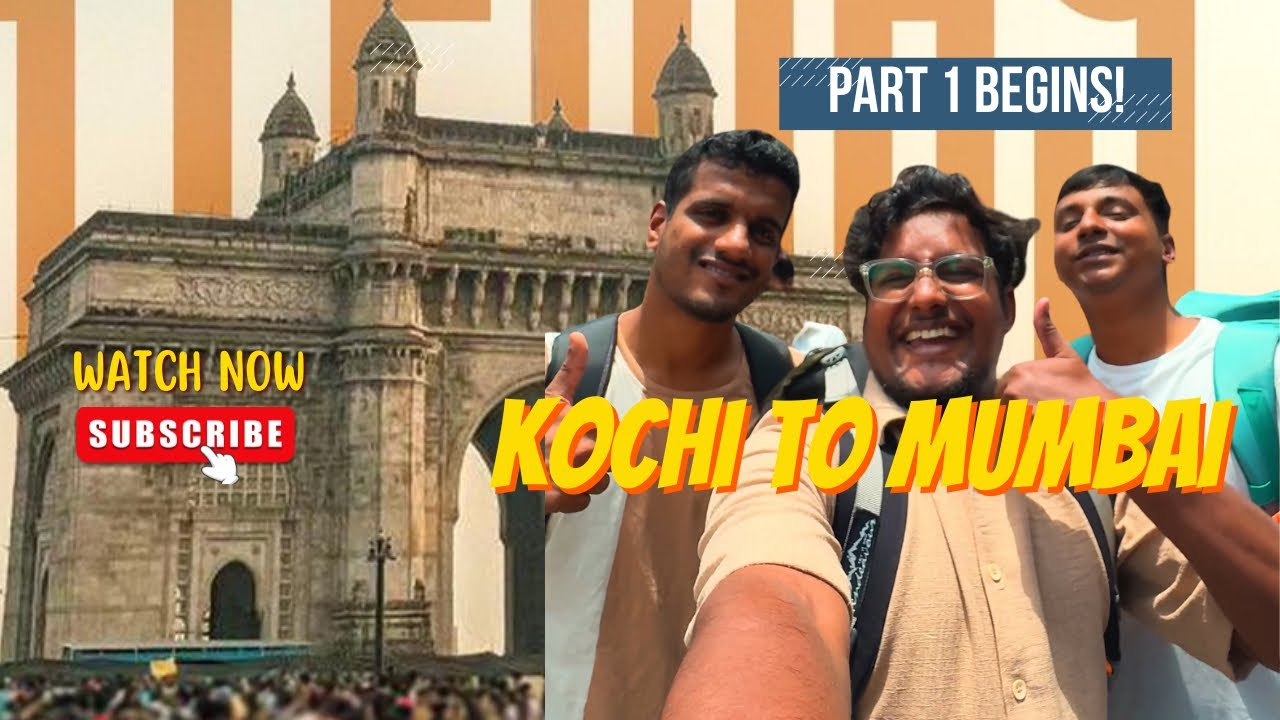 Kochi to Mumbai Train Journey with Friends 🚆 | 3rd AC Vlog Part 1 😍