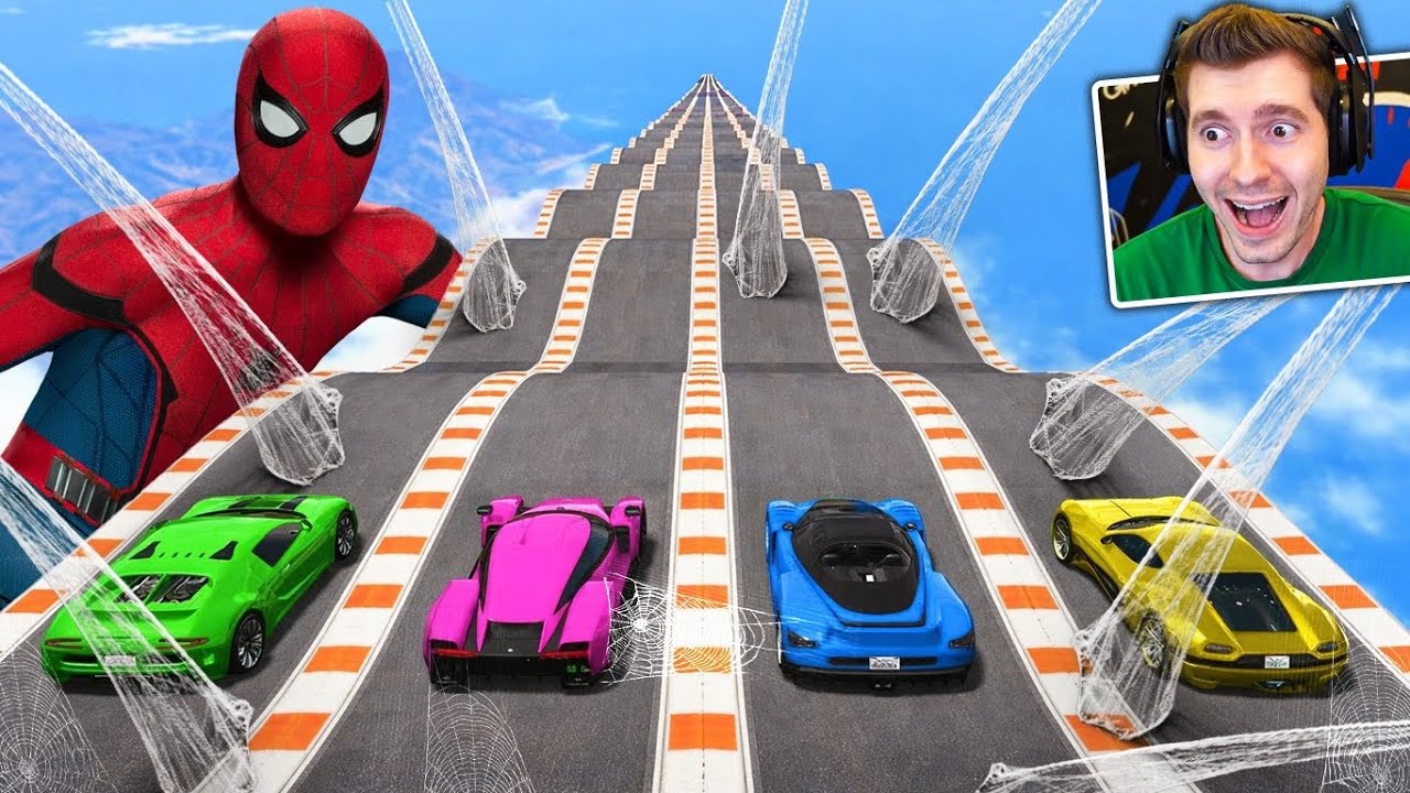 GTA V Online: VAI E VOLTA na rampa do HOMEM ARANHA 4! (Um novo dia) 