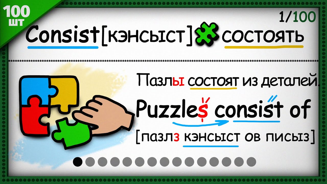 🟢Топ-100 Английских ГЛАГОЛОВ с примерами для начинающих! Учим: Английский на слух.