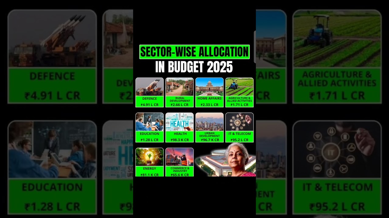 sector wise budget allocation 2025
