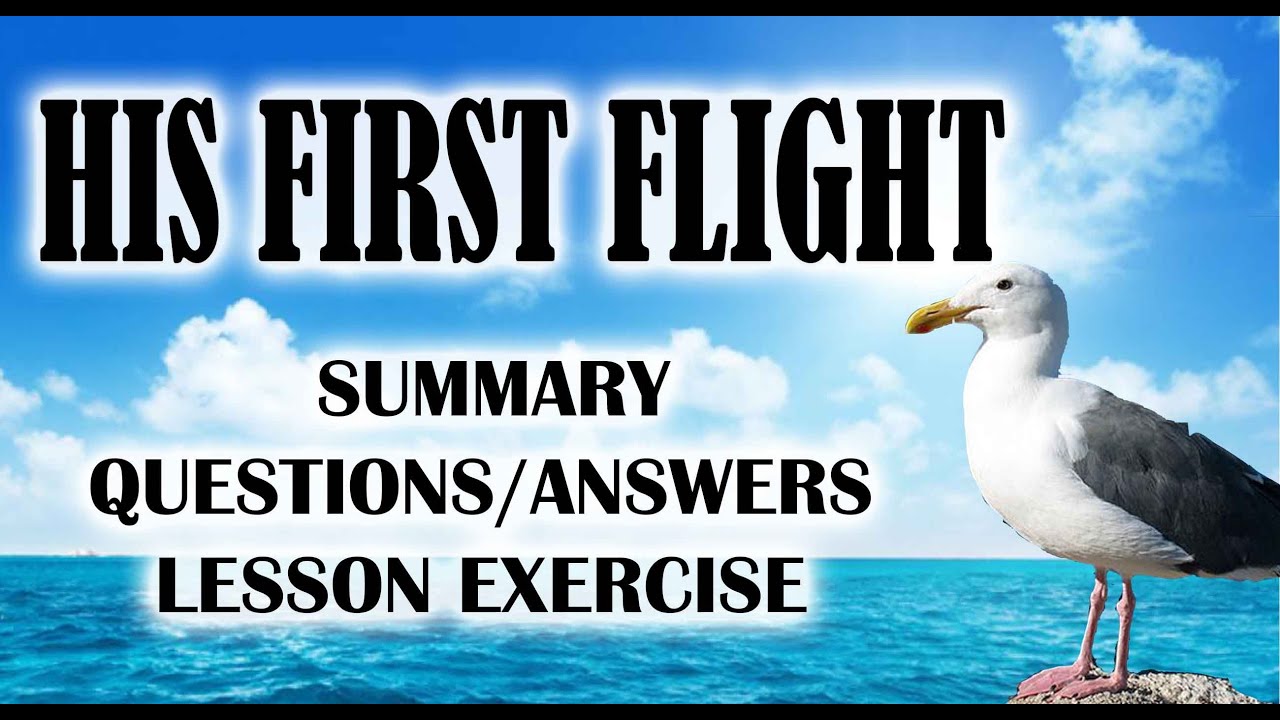 His First Flight Summary & Question Answers Grammar English Book Class 11